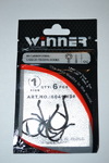 kr-60 Крючки Winner (6041wd) (6 шт.) черные №1