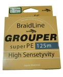wn-184 Плетенка шнур Grouper super Pe  4х жилка 100 м.0.18 9.5 кг