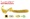  si-203 Твистер Lucky John Chunk Tail (002 Kiwi Seed) 7,4 см. 1 шт. 