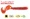  si-204 Твистер Lucky John Chunk Tail (056 Boiled Crayfish) 7,4 см. 1 шт. 